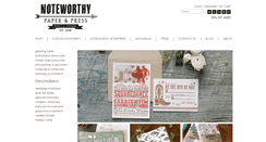 Desktop Screenshot of noteworthystore.com