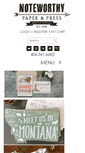 Mobile Screenshot of noteworthystore.com